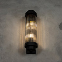 Sümela Black Glass Wall Sconce 40 Cm - Heka Lighting & Trading Limited