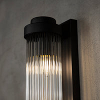 Sümela Black Glass Wall Sconce 40 Cm - Heka Lighting & Trading Limited