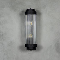 Sümela Black Glass Wall Sconce 40 Cm - Heka Lighting & Trading Limited