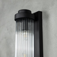 Sümela Black Glass Wall Sconce 40 Cm - Heka Lighting & Trading Limited