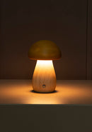 Shaggy Yellow Wood Mushroom Table Lamp - Heka Lighting & Trading Limited