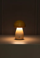 Shaggy Yellow Wood Mushroom Table Lamp - Heka Lighting & Trading Limited