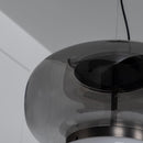 Salvador Smoked & White Glass Antique Pendant Light 27 Cm - Heka Lighting & Trading Limited