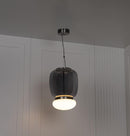 Salvador Smoked & White Glass Antique Pendant Light 40 Cm - Heka Lighting & Trading Limited