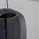 Salvador Smoked & White Glass Antique Pendant Light 40 Cm - Heka Lighting & Trading Limited