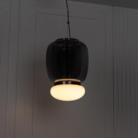 Salvador Smoked & White Glass Antique Pendant Light 40 Cm - Heka Lighting & Trading Limited
