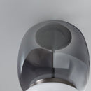 Salvador Smoked & White Glass Platinum Plafonier 40Cm - Heka Lighting & Trading Limited