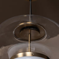 Salvador Transparent & White Glass Antique Pendant Light Chandelier 27 Cm - Heka Lighting & Trading Limited