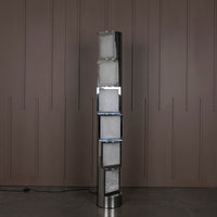 Santiago White Marble Chrome Floor Lamp - Heka Lighting & Trading Limited