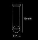 Semruk Globe Single Acrylic Led Pendant Light Chandelier 20 Cm - Heka Lighting & Trading Limited