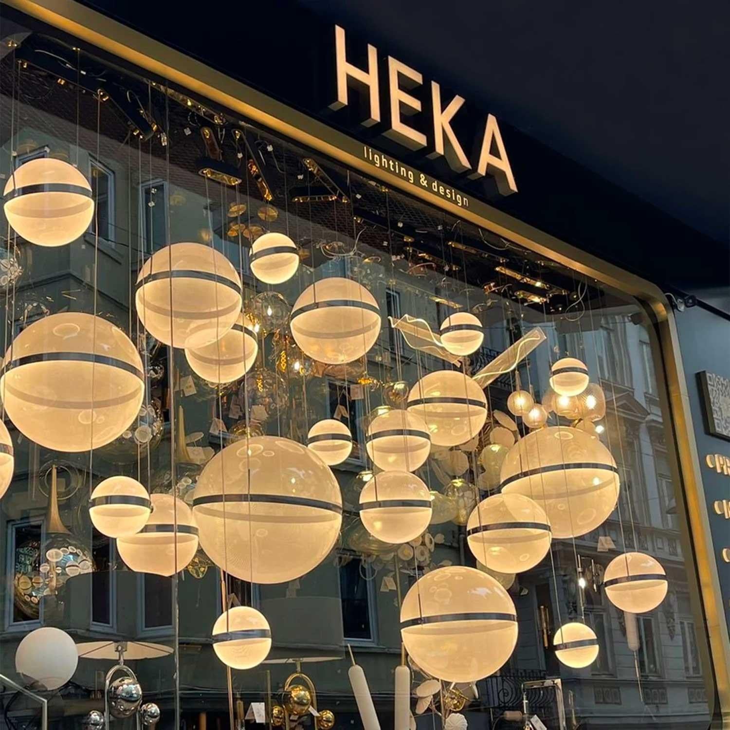 Semruk Globe Single Acrylic Led Pendant Light Chandelier 40 Cm - Heka Lighting & Trading Limited