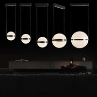Semruk Globe Single Acrylic Led Pendant Light Chandelier 50 Cm - Heka Lighting & Trading Limited