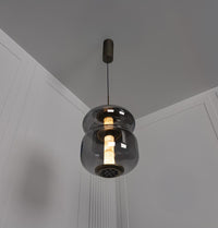 Seul Double Smoked Glass White Marble Antique Pendant Light - Heka Lighting & Trading Limited