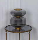 Seul Double Smoked Glass White Marble Antique Table Lamp - Heka Lighting & Trading Limited