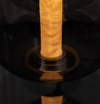 Seul Double Smoked Glass White Marble Antique Table Lamp - Heka Lighting & Trading Limited