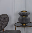 Seul Double Smoked Glass White Marble Antique Table Lamp - Heka Lighting & Trading Limited