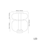 Seul Double Smoked Glass White Marble Antique Table Lamp - Heka Lighting & Trading Limited