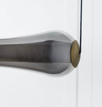 Seul Smoked Glass White Marble Antique Horizontal Pendant Light Chandelier - Heka Lighting & Trading Limited