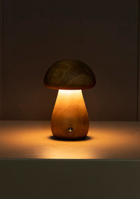 Shaggy Antique Oak Wood Cork Table Lamp - Heka Lighting & Trading Limited