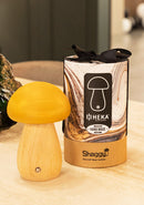 Shaggy Yellow Wood Mushroom Table Lamp - Heka Lighting & Trading Limited