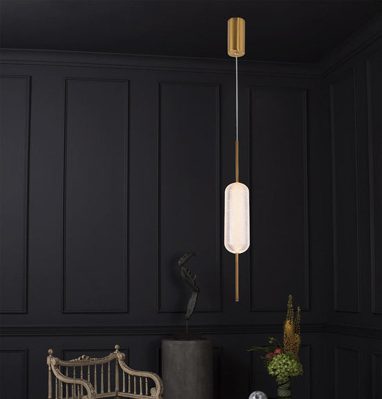 Sofia Acrylic Antique Transparent Glass Led Pendant Light Chandelier 60 Cm