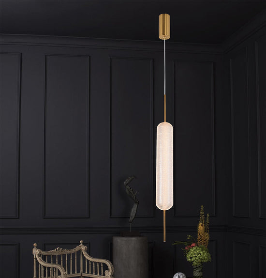 Sofia Acrylic Antique Transparent Glass Led Pendant Light Chandelier 70 Cm