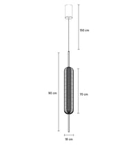 Sofia Acrylic Antique Transparent Glass Led Pendant Light Chandelier 70 Cm - Heka Lighting & Trading Limited