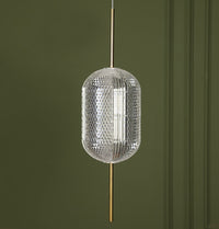 Sofia Acrylic Transparent Antique Glass Led Pendant Light Chandelier 28 Cm - Heka Lighting & Trading Limited