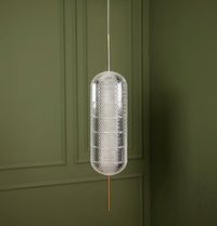 Sofia Acrylic Transparent Antique Glass Led Pendant Light Chandelier 49 Cm - Heka Lighting & Trading Limited