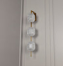 Sofia Triple Acrylic Antique Wall Sconce 90 Cm - Heka Lighting & Trading Limited
