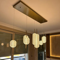 Sofya Acrylic Transparent Antique Glass Led Pendant Light Chandelier 21 Cm - Heka Lighting & Trading Limited