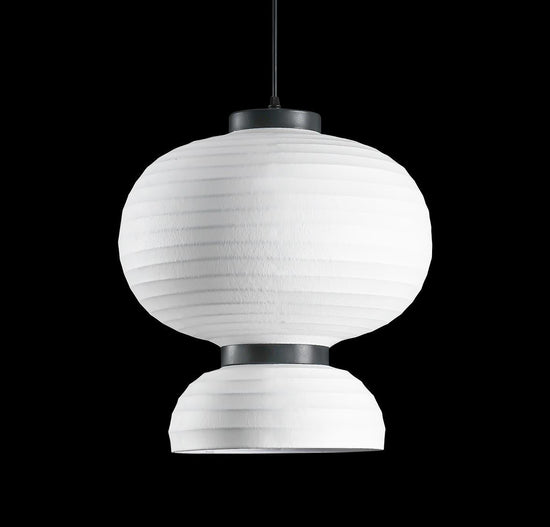 Solar Soft Touch White Knotted Pendant Light Chandelier 40X41 Cm