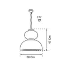 Solar Soft Touch White Knotted Pendant Light Chandelier 50X47 Cm - Heka Lighting & Trading Limited