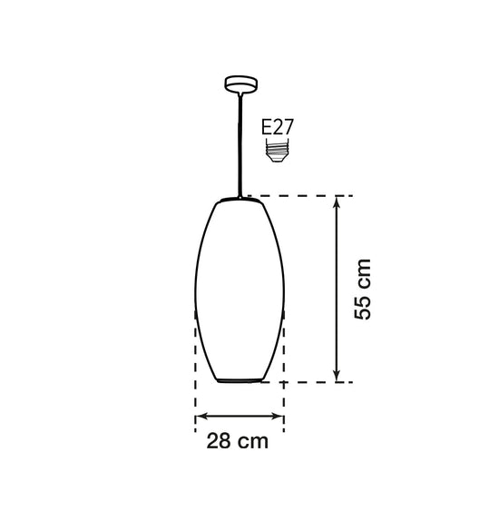 Star Soft Touch White Cross Cylinder Pendant Light Chandelier 28 Cm