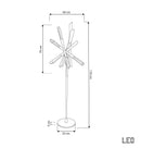 Surinam Crystal Acrylic Brushed Brass Floor Lamp - Heka Lighting & Trading Limited