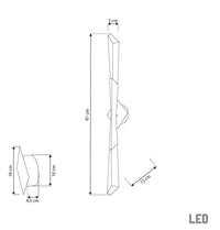 Surinam Crystal Acrylic Brushed Brass Single Led Wall Sconce - Heka Lighting & Trading Limited