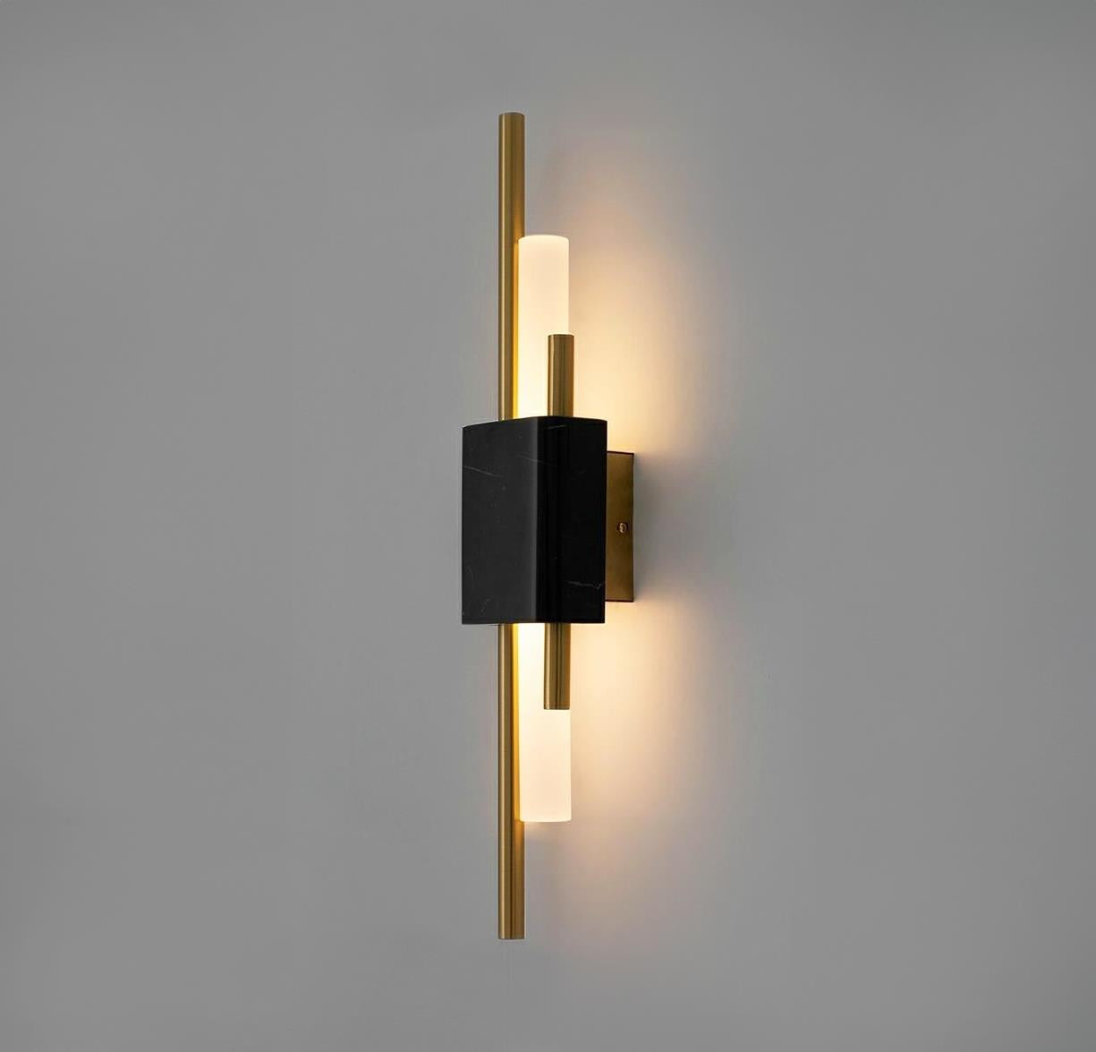 Tekfur Black Marble Wall Sconce Small - Heka Lighting & Trading Limited