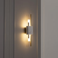 Tekfur White Marble Wall Sconce Big - Heka Lighting & Trading Limited