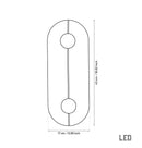 Termessos White Marbled Led Wall Sconce 17X42 Cm - Heka Lighting & Trading Limited
