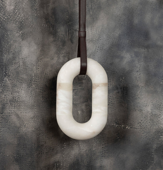 Teta White Marble Antique Pendant Light Chandelier 25X40 Cm