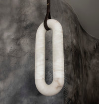 Teta White Marble Antique Pendant Light Chandelier 25X60 Cm - Heka Lighting & Trading Limited