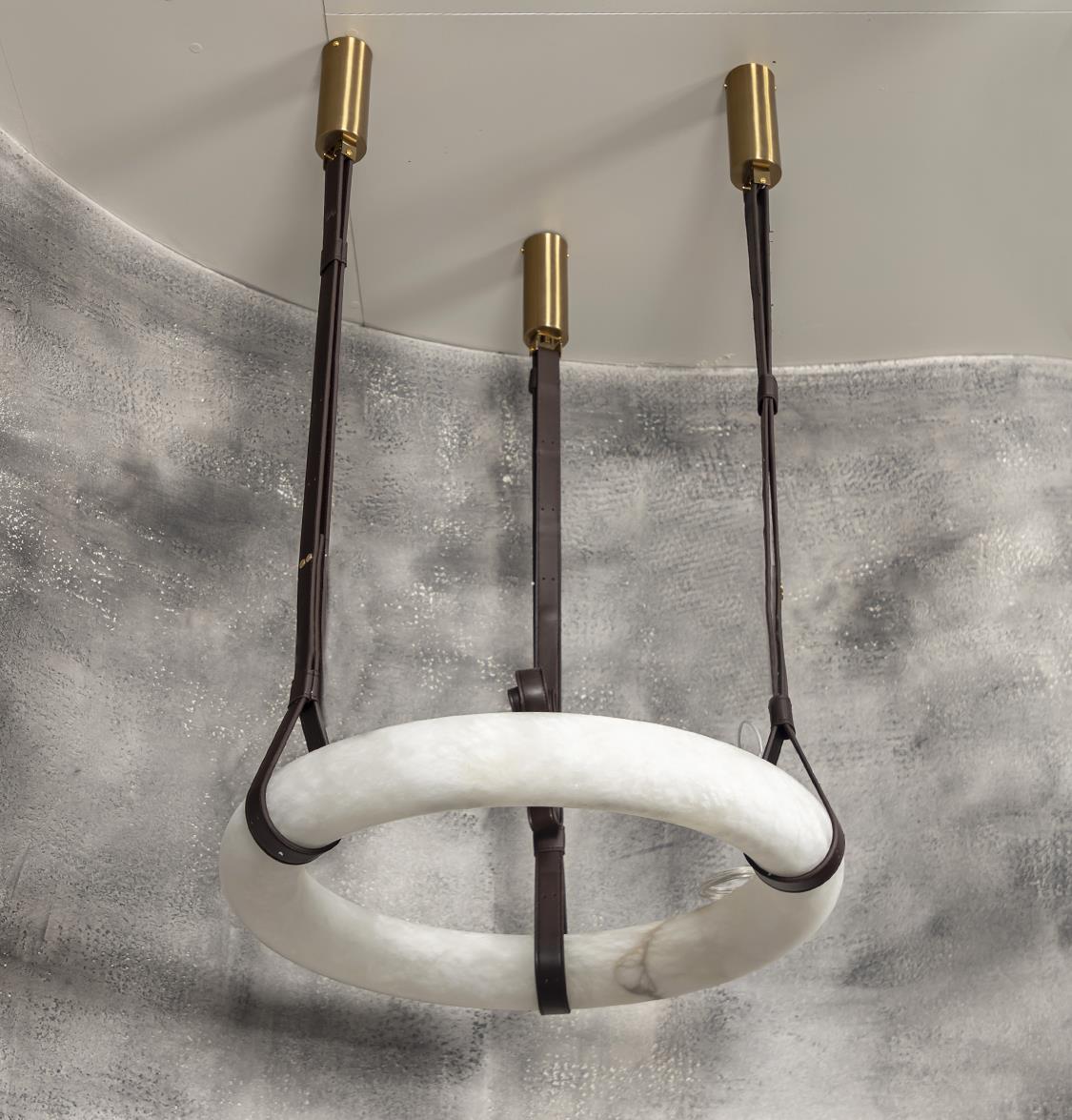 Teta White Marbled Antique Pendant Light Chandelier 60 Cm - Heka Lighting & Trading Limited