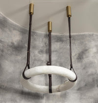 Teta White Marbled Antique Pendant Light Chandelier 60 Cm - Heka Lighting & Trading Limited