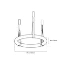 Teta White Marbled Antique Pendant Light Chandelier 60 Cm - Heka Lighting & Trading Limited