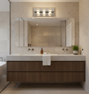 Panama Three Transparent Acrylic Black Led Wall Sconce