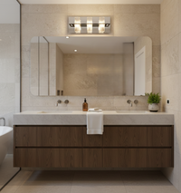 Panama Three Transparent Acrylic Black Led Wall Sconce