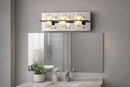 Panama Three Transparent Acrylic Black Led Wall Sconce
