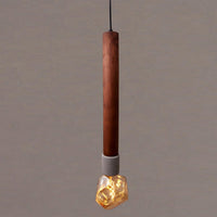 Tochi Big Wooden Concrete E27 Pendant Light - Heka Lighting & Trading Limited