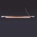 Tochi Linear Wood Concrete Pendant Light Chandelier 150 Cm - Heka Lighting & Trading Limited