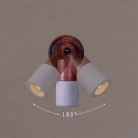 Tochi Mini Wood Concrete G9 Movable Wall Sconce - Heka Lighting & Trading Limited